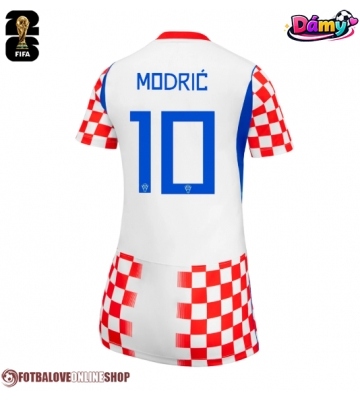 Chorvatsko Luka Modric #10 Domácí Dres pro Dámy MS 2026 Krátkým Rukávem